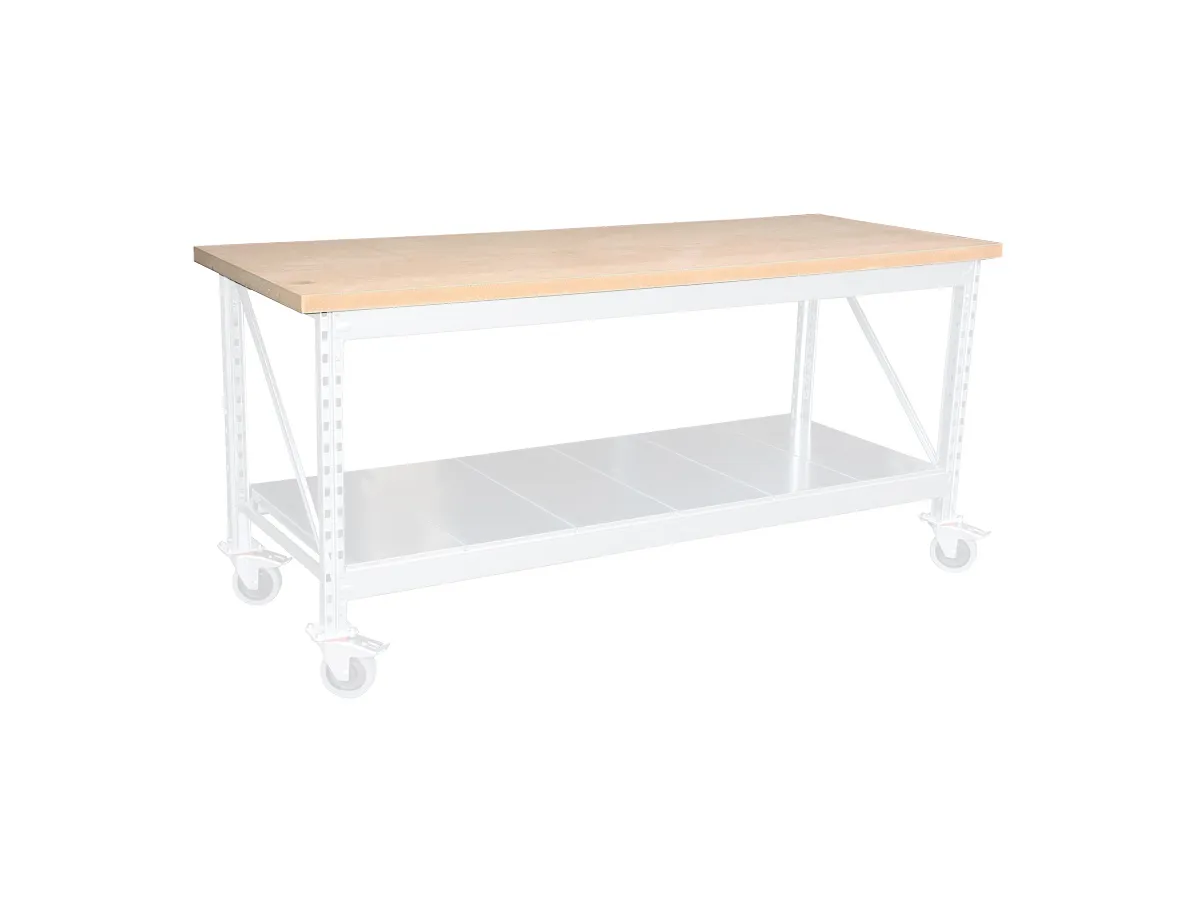 Werkblad klein MDF onbewerkt 135x60cm