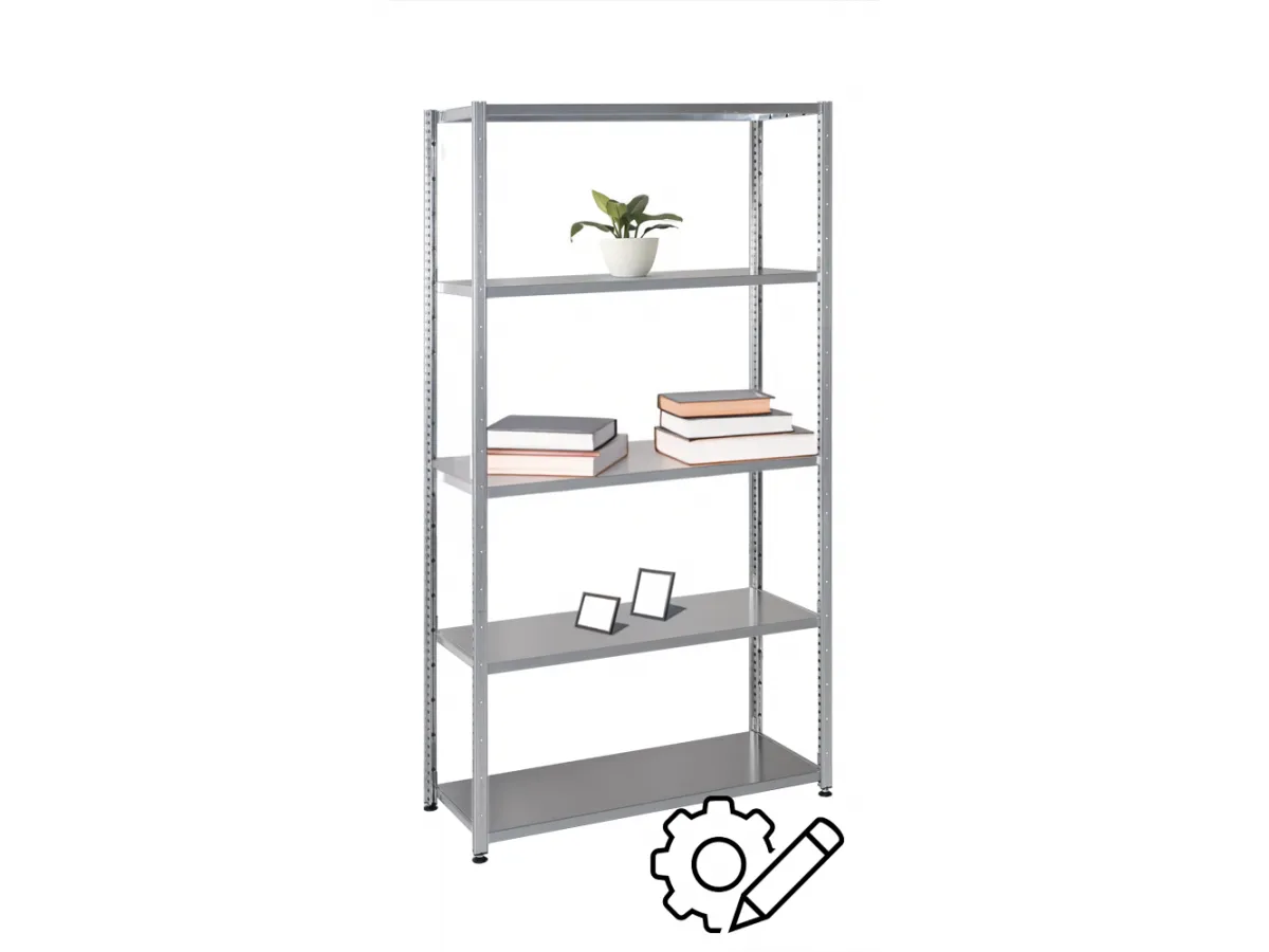 Stellingkast 30cm diep | Smal metalen rek, ook als boekenkast te gebruiken