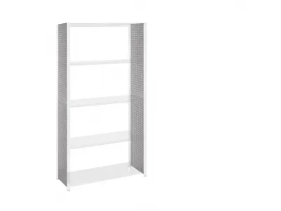 Zijwand Perfo - 20cm-80cm diep, 50cm-300cm hoog - Stellingkast.nl