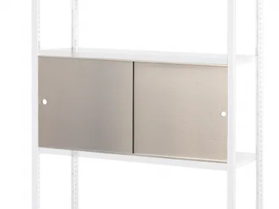 Schuifdeurset (Alupanel)  50cm hoog.