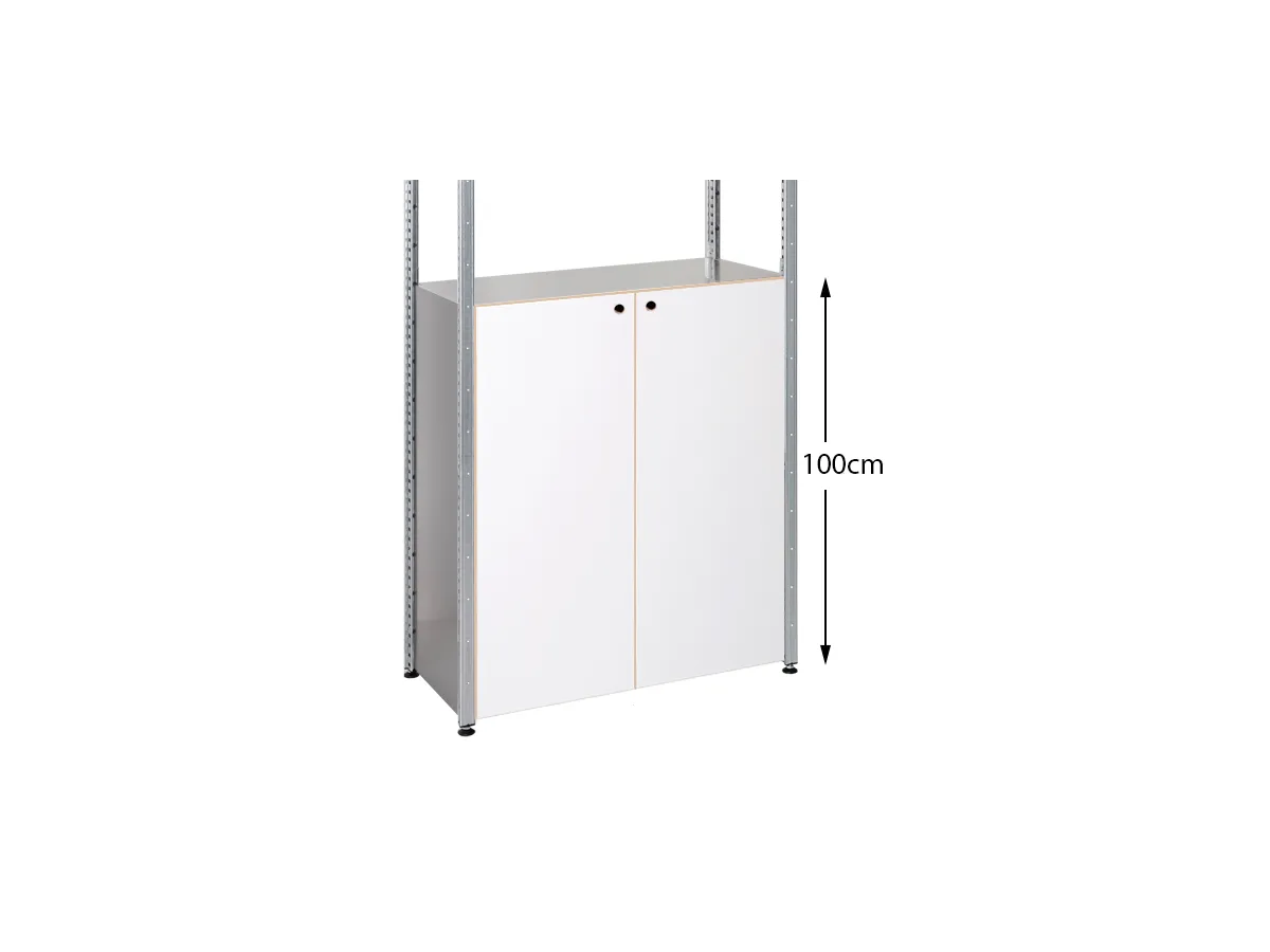 Deurenset Wit 100cm hoog (black)