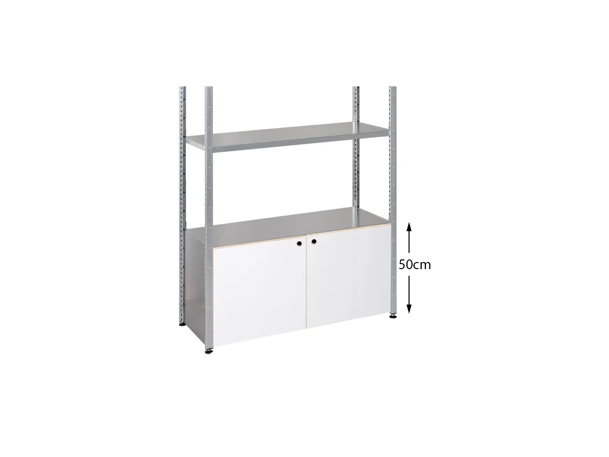 Deurenset Wit 50cm hoog (black)
