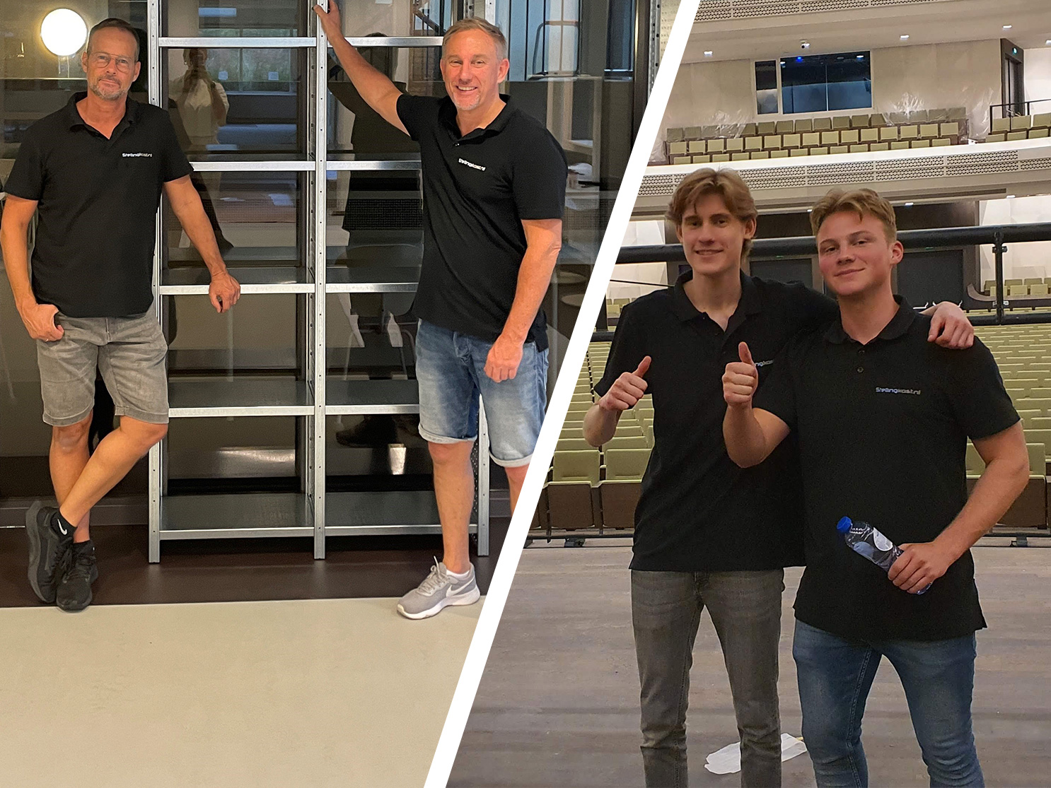 Twee generaties op één foto van stellingkast.nl